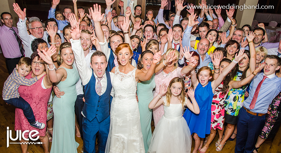 Juice Wedding Band Northern Ireland | pic of Claire, Philip and their guests