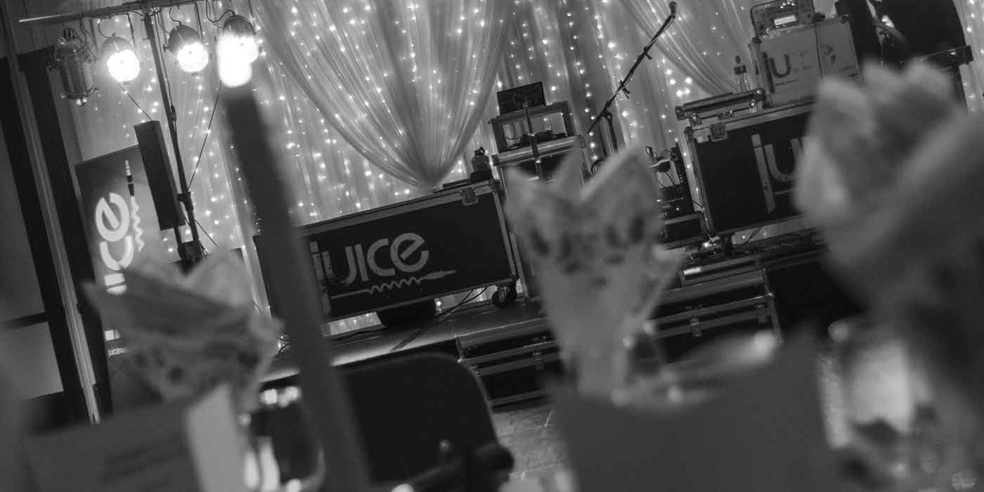 Photo of the Juice stage setup in the Roe Park Resort Limavady Christmas 2015