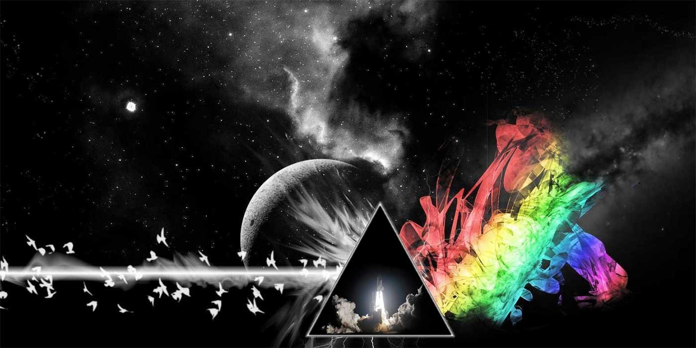 Photo of a Pink Floyd collage