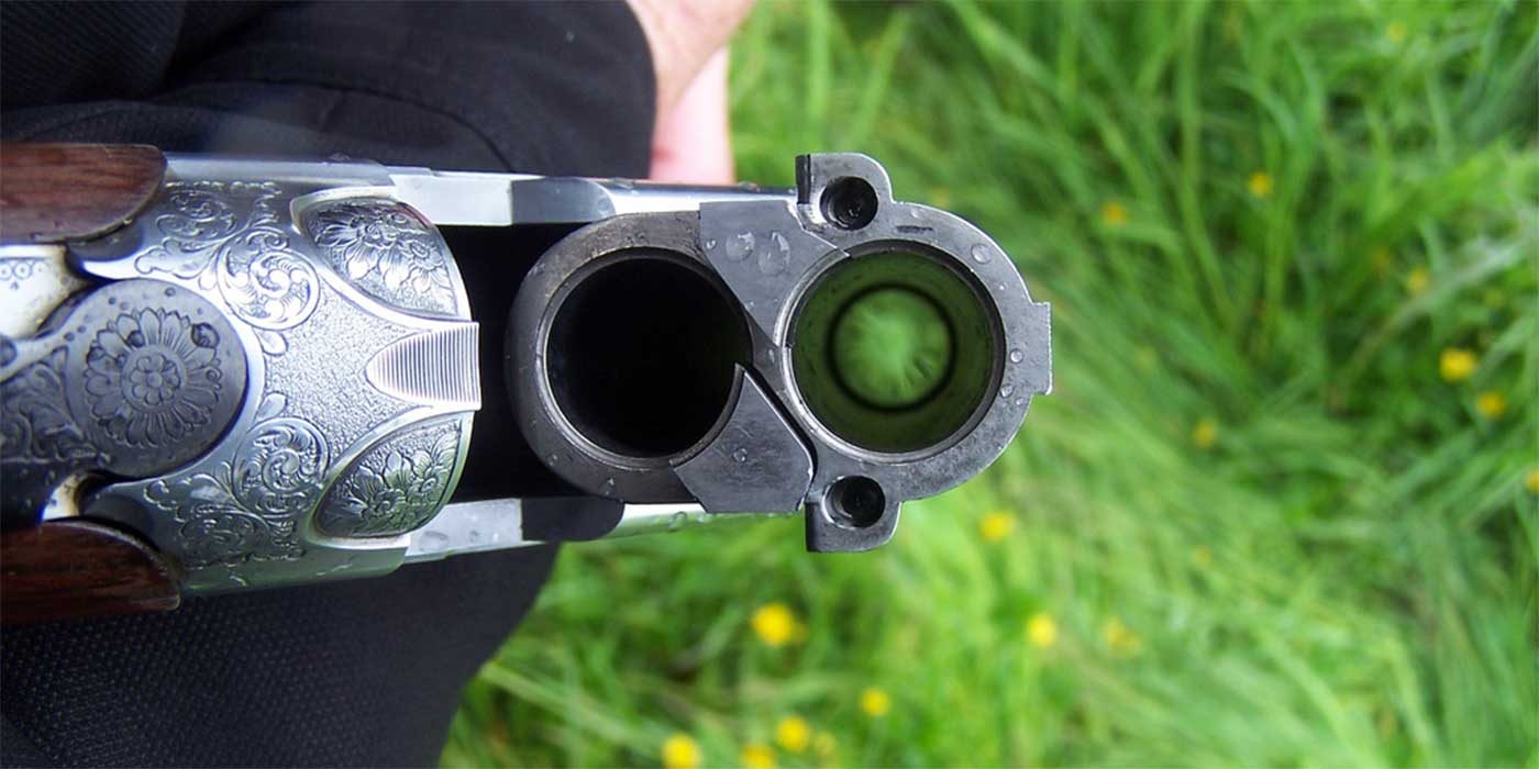 Photo of an open shotgun barrel