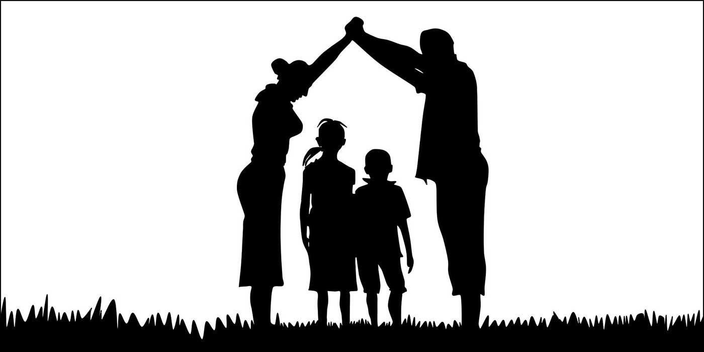 Picture of a family silhouette