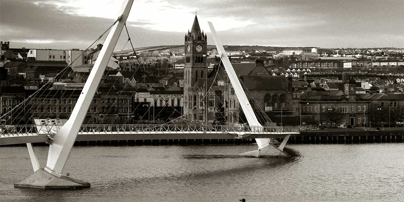Photo of the Derry Peace Bridge