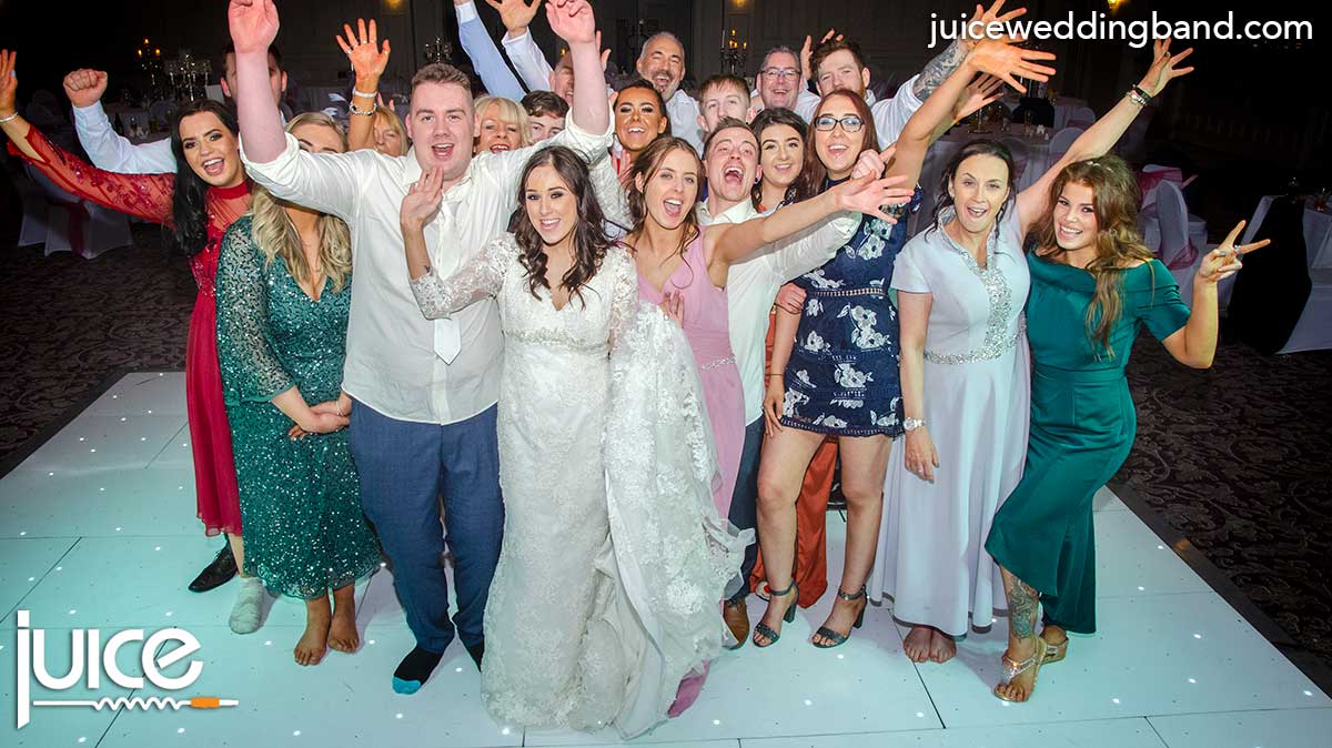 Photo of Paula, Jack and their wedding guests