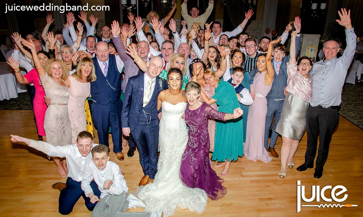 Photo of Brogan, Conor and their wedding guests